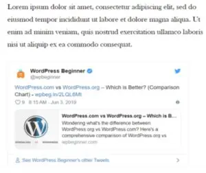 Embedding Tweets - Bright Plugins Embedding Tweets