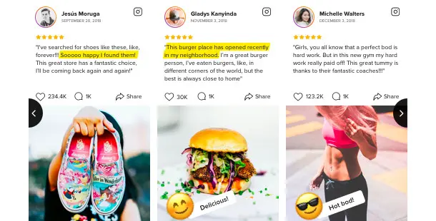 Instagram Testimonials - Bright Plugins Instagram Testimonials - 8 Best WordPress Testimonial Plugins