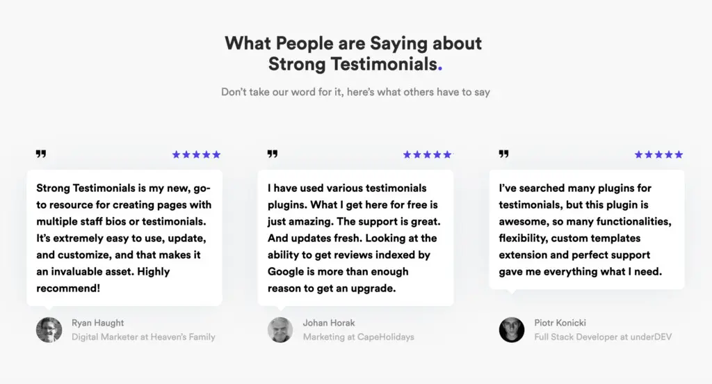 Strong Testimonials - Bright Plugins Strong Testimonials