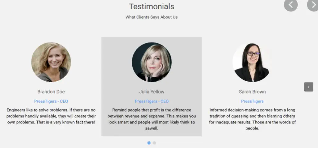 Testimonials Showcase - Bright Plugins Testimonials Showcase