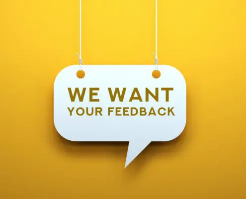 WE WANT YOUR FEEDBACK - SPEECH BUBBLE CONCEPT - Bright Plugins customer reviews