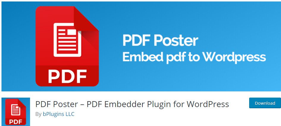 PDF Poster WordPress Plugin